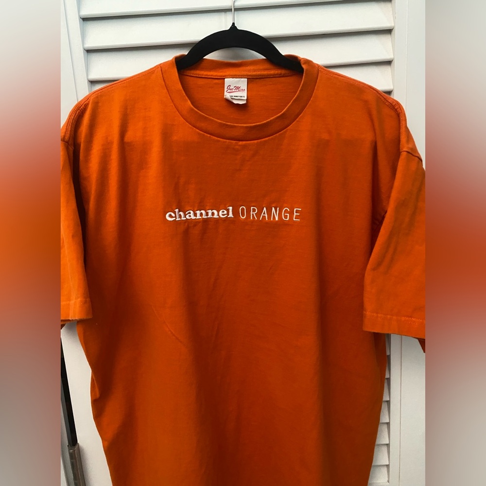 Frank Ocean Channel Orange Heavyweight Embroidered unisex HipHop Rap Tour Tee